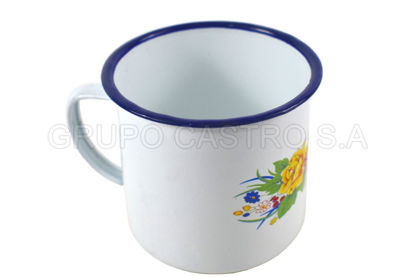 Foto de Jarro loza 7cmsx2mm decorado N2P3224  250ml o 8.4onz (240)