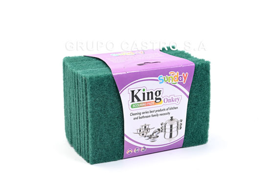 Foto de Esponja Verde Set 12 pcs N1D2602 SUNDAY KING Onkey (125)