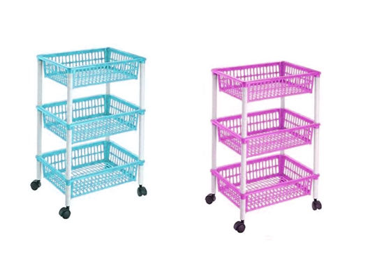Foto de VERDURERO PLASTICO RECTANGULAR 3 NIVELES 506005 FLORINA