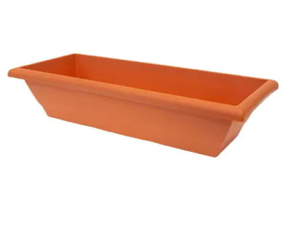 Foto de Maceta rectang #1 c/plat (24)  terracota 0127 20.5x48x15.5cms 9 ltrs
