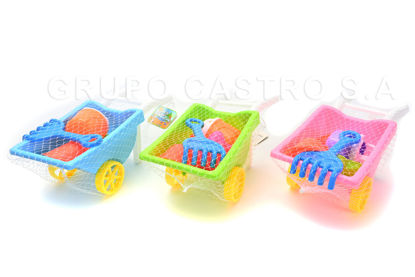 Foto de Set Playa Carretillo 6pcs c/acces 051-A  GET02-03 18alt,40larg cms (40)