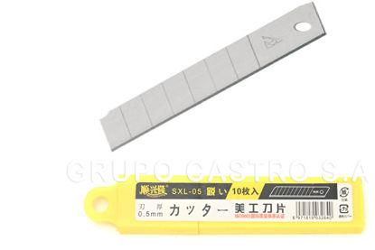 Foto de Cutter Repuesto hoja (Set10) SXL-05 105x0,5mm  GET10-14  (240)  