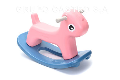 Foto de Caballito Balancin Azul/Rosado NighHor GET32-05 57 larg,38 alt cms (4) 