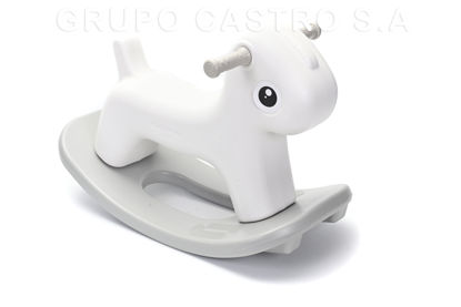 Foto de Caballito Balancin Blanco/Gris NighHor GET32-05 57larg,38 alt cms (4)