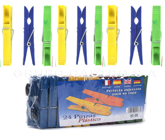 Foto de Prensa ropa plastica 24 uds 8 cms GET53-09 7.8 cms (144)