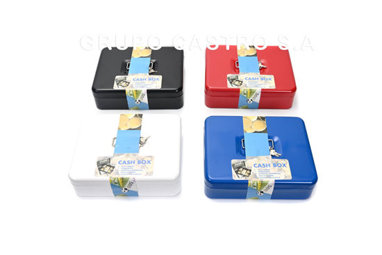Foto de Caja Seguridad Portatil p/ bill y moned KS-200A 20x16x9 cms  ( 8" ) GET37-06 (16)