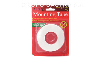 Foto de Cinta Doble Contacto 900 grs- sostiene 2 lbs 0.8cmx1Mtrs YuBang GET79-09 (288)