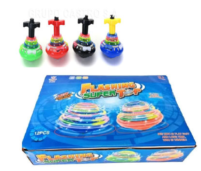 Foto de Trompo Set 12 pcs con sonido y luz spinning GET08-02 supertop(30)