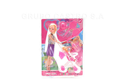 Foto de Muñeca c/coche 7 pcs 666-1 GET05-28 (80)