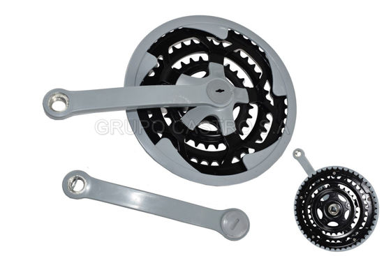 Foto de Triple Plato aluminio SET 2 pcs 28/38/48T GET60-43 (10)