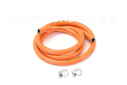 Foto de Manguera p/gas 1.5 mts c/2 abraz 5/8 GET25-03 korea-2030-12 (100) 