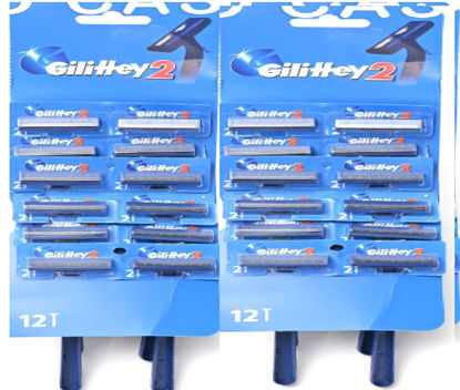 Foto de Prestobarba 24pcs Gilittley 2 Desech G-866 GET48-02 c/lubricante 2 hojas (24)(72)