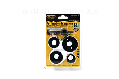 Foto de Cortacirculos Jgo Perforador de aguj Inst Llav HAOYLI 6PCS blister GET49-34 (120)