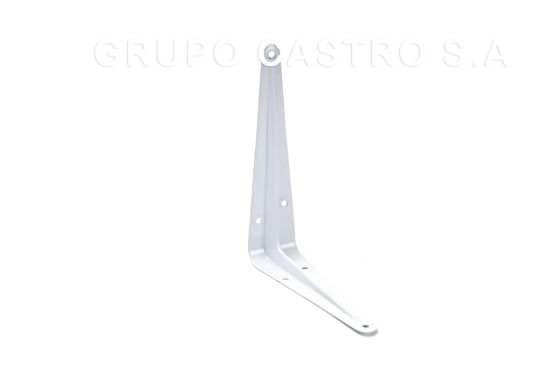Foto de ESCUADRA METAL BLANCA GET49-51 5"X6"12.7X15.2CMS (12)(288)