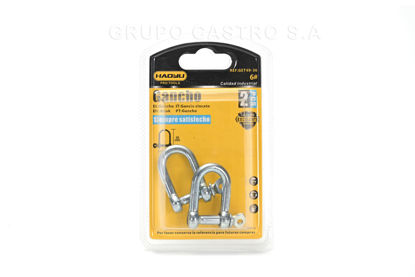 Foto de GANCHO GRILLETE #6 SET 2PCS  GET49-36 HAOYLI (240)