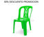Foto de SILLA SIN BRAZO REY CAOBA VERDE LIMON SLX054000 *DESTEÑIDA*