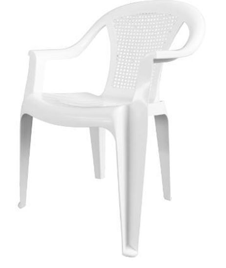 Foto de SILLA CON BRAZO PLASTICA SALVAPLASTIC BLANCA 77alt x53anCMS 8492085202