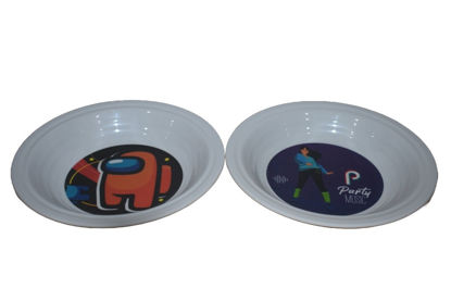 Foto de PLATO HONDO INFANTIL DISEÑOS 17CMS UM-BP-CB-CF W-33.07BP MELAMINA