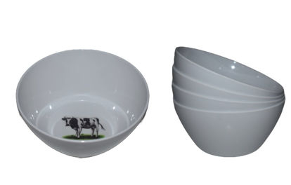 Foto de DULCERA BOWL VACA 6"X2-3/4" 15.5X7CMS MELAMINE UM-BP-CB-SF BM-BWL.06BP 