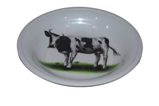 Foto de PLATO HONDO VACA 8"MELAMINE UM-BP-CB-CF W-333B.07BP