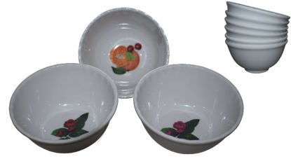 Foto de DULCERA MELAMINE DECORADO 5.5"x3" 14X7.5cms BOWL-UM-BP-CB-CF RCB-A7.07BP 