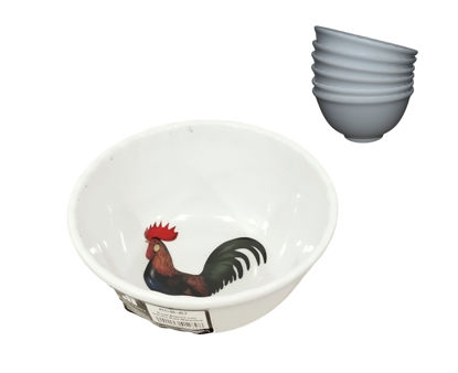 Foto de DULCERA MELAMINE GALLO 5.5"x3" 14x7.5cms BOWL-UM-BP-CB-CF RCB-A7.07BP 