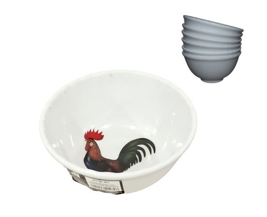 Foto de DULCERA MELAMINE GALLO 5.5"x3" 14x7.5cms BOWL-UM-BP-CB-CF RCB-A7.07BP 