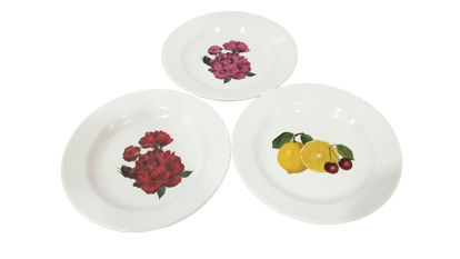 Foto de PLATO SEMIHONDO DECORADO 8.5" 22CMS MELAMINE UM-BP-CB-CF A03-220.07BP