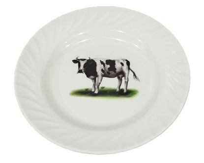 Foto de PLATO HONDO 8.5"MELAMINE VACA LABRADO-UM-BP-SB-SF 030-01.01BP