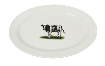 Foto de PLATO OVALADO VACA  9" MELAMINE UM-BP-CB-CF W-42A.07BP