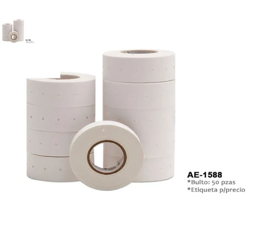 Foto de Etiquetas precios SET 10PCS N7726020  2.3x1.6cms (para maquina SG-600 MB42602 )