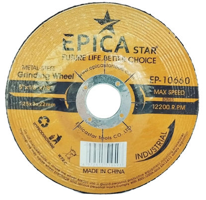 Foto de DISCO METAL CORTE GRUESO 5"X1/8" 125*3*22mm EPICA EP-10660 (200)