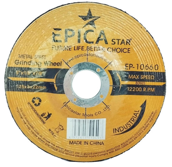 Foto de DISCO METAL CORTE GRUESO 5"X1/8" 125*3*22mm EPICA EP-10660 (200)