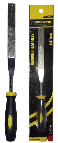Foto de LIMA PLANA C/PUÑO PLAST SCORPIO 5X170MM  VC090343