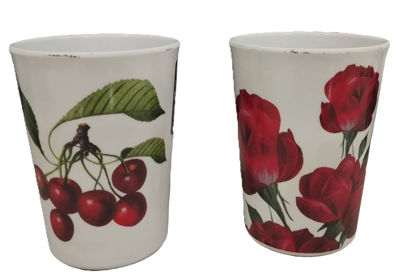 Foto de VASO MELAMINA DECORADO 10 ONZ 3"X4-1/4" UM-BP-CB-CF BM-VPQ.07BH