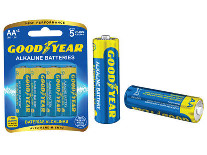 Foto de BATERIAS GOOD YEAR  ALKALINA AA  4PCS  1.5V 991-01806 (120SET)
