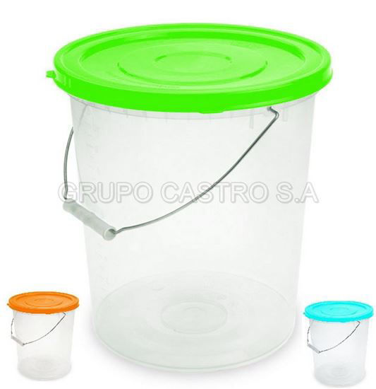 Foto de Balde Premium 8 Ltrs BLX050000  c/t asa metal 26.1alt,25.1diam cms Reyplast