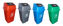Foto de Papelera Rectangular Buzon NBE2893A 50 ltrs PP 38x38,65.5 alto cms (20)