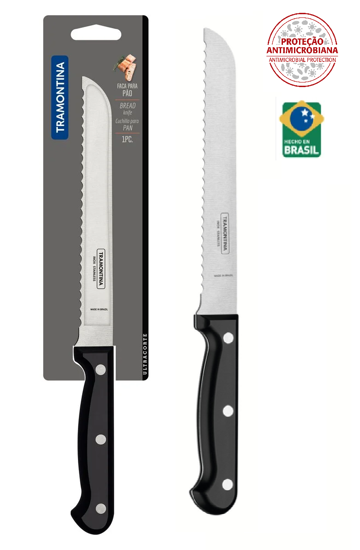 Foto de Cuchillo Tramontina 7" Ultracorte 23859/107 Lamina Dentada Blister (60)