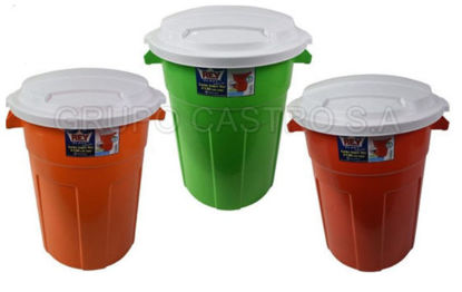 Foto de Tacho Basurero Super Rey con tapa #140 50.7larg,58.3anc,81.3alt cms 122.5 ltrs TCX012000 (10)