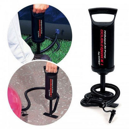 Foto de Bomba aire Manual Colchón Intex INT-68612 29 cms inflador doble (12)