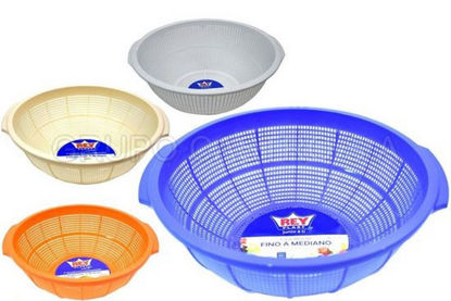 Foto de Colador fino "A"  mediano p/arroz Reyplast COX011000 8.9alt,26.7diam cms (200)