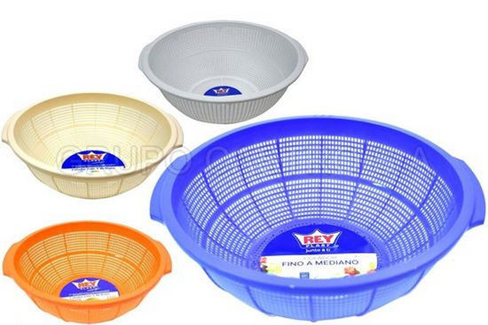 Foto de Colador fino "A"  mediano p/arroz Reyplast COX011000 8.9alt,26.7diam cms (200)
