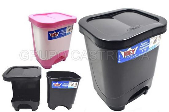 Foto de Papelera Autom.Pedal Danubio #16 Reyplast 8ltrs 30.2alt,21anc,24.1larg PPX049000