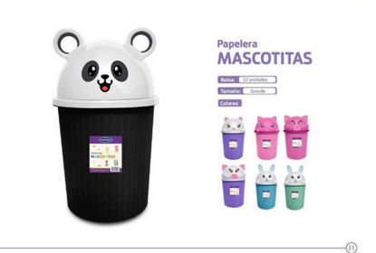 Foto de Papelera Mascotitas PANS01 10 ltrs 26x48 cms Prolimso (36) 
