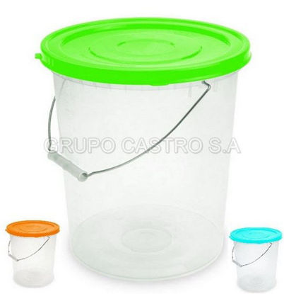 Foto de Balde Comercial 12 Lts c/t Rey  29.6alt,27.9diam cms BLX002500