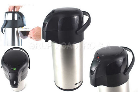 Foto de Termo p/cafe 3 ltr Acero Inox  Bomba Push MEGA SSA300WB