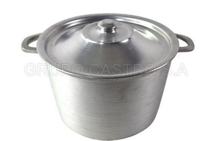 Foto de OLLA #4 ALTA FUNDIDO TAPA ALUMINIO 19x28 cms 8ltrs