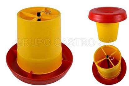 Foto de Comedero antidesperdicio 12 kilos Amarillo estra 4-1009718 22an,31Alt P;0.79 kg