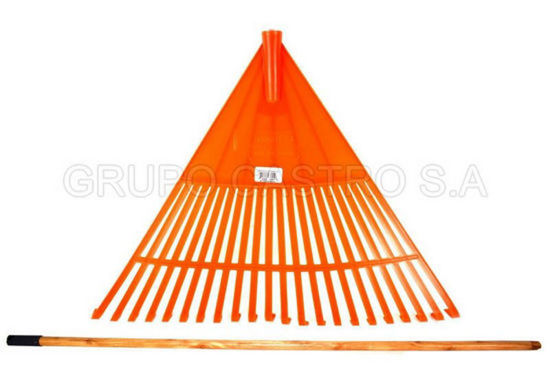 Foto de Rastrillo Plast 22 Dientes Naranja 30444 TACOPLAST 53 cms x162 larg